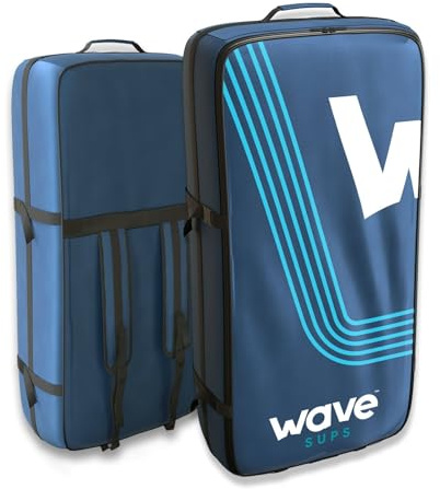 WAVE Premium Paddleboard Bag | Durable and Protective SUP Board Bag for Safe Storage & Transport | Navy (Pro)