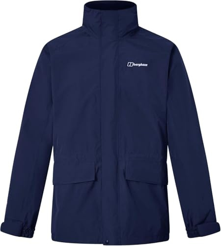 Berghaus Men's Cornice Interactive Gore-Tex Waterproof Shell Jacket | Durable Rain Coat | Breathable Waterproof Jacket, Dusk, 2XL