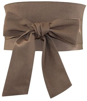 ZooBoo Women's Cotton Linen Kimono Belt – Elegant Obi Waistband for Casual and Traditional Outfits