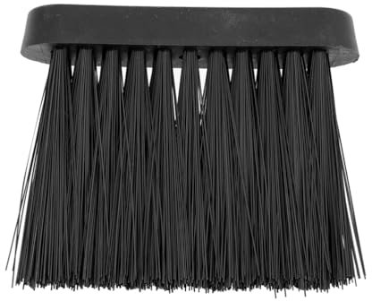 TOPBATHY Fireplace Cleaning Brush Dust Soft Whisk Broom Ash Fireplace Brush Broom Chimney Fireplace Broom Cleaner Replacement Sweeping Bench Brush Small Hand Broom Plastic Black