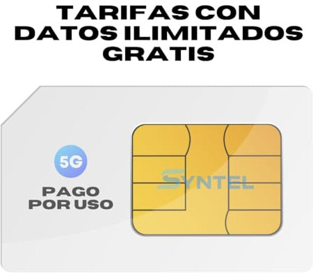 Tarjeta SIM Multiformato Pago por Uso (con Datos Ilimitados) o Tarifa | SIN permanencia | para Móviles, Alarmas, Relojes, localizadores... | GSM-2G/3G/4G/5G | Llamadas | SMSs | Datos