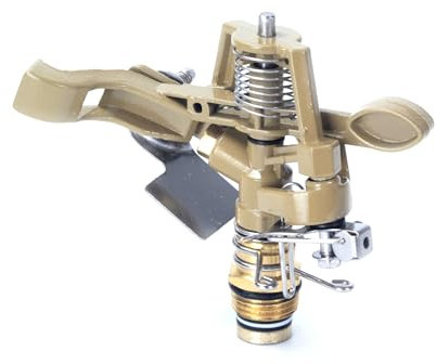 Arroseur à Impulsion à 360°, avec réglage de portée, Connexion de 1/2, fabriqué en métal pour Plus de durabilité