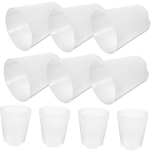 Toddmomy 10pezzi Vasi Da Vivaio in Plastica Drenaggio e Ventilazione Per Coltivazione Piante Da e Balcone Utilizzabili Per Vivaismo Giardinaggio e