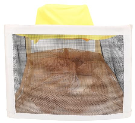 Sorandy Beekeeping Veil Hat, Foldable Beekeeper Hat with Veil & Square Brim, Professional Beekeeper Cap Protector, Beekeeping Supplies for Outdoor (Note: Original Fishing