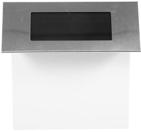 MAGICLULU Luz Solar Numérica LED para Casa 4 Leds, Placa de Puerta Resistente de Acero Inoxidable, sin Cables, para Pared y Patio, Iluminación Exterior para Pasillos y Jardín