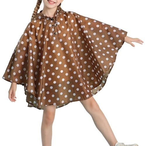 Poncho Lluvia Bicicleta Niño- Impermeable Ligero Con Capucha para Actividades Escolares Y Al Aire Libre Diario De Niños Pequeñas A Adolescentes