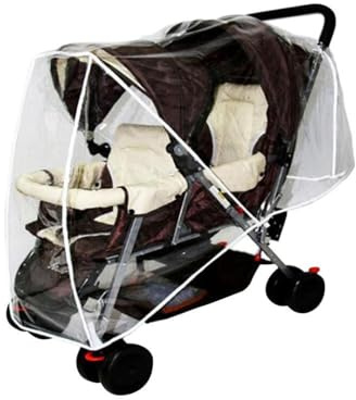 Barnvagnsskydd - sittplats 90 x 38 x 118 cm, markis 350 g vattentät | solid kant lättanvänd, barnresevagn regn vindförsvar för tvillingbröder