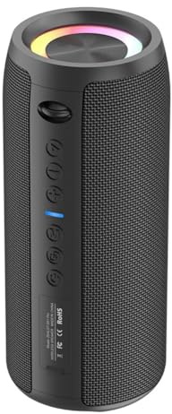 S51 Pro Bluetooth-Högtalare 40W Utomhus Högtalare med Färgglada Ljus Vattentät Lång Batteritid Subwooferljud