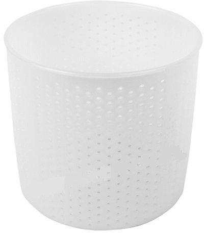 Stampo Forma per formaggio 10 X 10 X 9 cm, per 300 g di Formaggio con Caglio, Stampo per la produzione di formaggio 411311