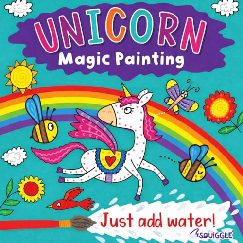 Sixstore Magic Painting Book | Children's No Mess Colouring - Just Add Water, Unicorn