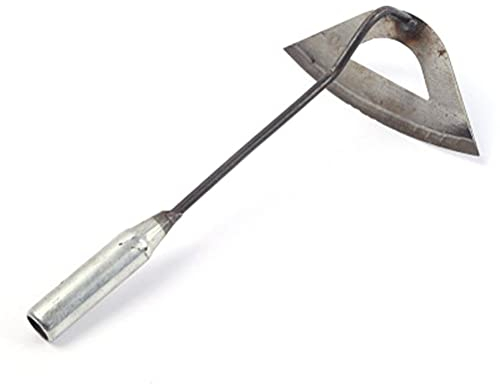 PUNELE Pioche de jardin avec manche en acier trempé - Pioche de jardin avec manche long - Outil de désherbage du sol - Outil de jardinage