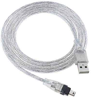 USB maschio a Firewire IEEE 1394 4 pin maschio iLink cavo adattatore 1,5 m compatibile con Sony DCR-TRV75E DV USB Firewire accessori