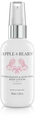 Apple & Bears Pomegranate & Aloe Vera Body Lotion (100ml/3.4 fl oz)- Daily Dose of Nourishment for Your Skin with Moisturiser
