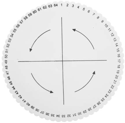 STOBOK Braiding Disk for Bracelet Making 64 Slot Thick Kumihimo Board Ideal for + Strands Round Beading Boards for DIY Jewelry and Bracelet Crafting
