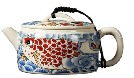 Teiera in ceramica da 270 ml Teiera Kung Fu Antica teiera in porcellana bianca e blu for uso domestico di fascia alta
