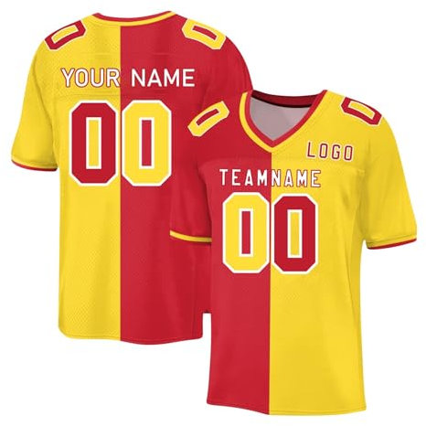 T-Shirt Baseball Damen T Shirt Selbst Gestalten American Football Kostüm Baseball Shirt mit Druck Personalisierte Fußball Trikot Kinder Football Training Jersey Fussball