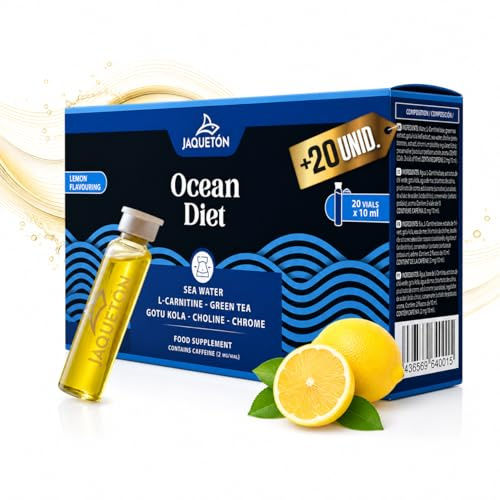 Agua de Mar 4 en 1 | QUEMAGRASAS NATURAL + 1000mg L-Carnitina + Té Detox, Cromo & Colina | Fórmula Avanzada Con Dosis Óptima | Control & Saciedad del Apetito | Pérdida de Peso y Retención de Líquidos
