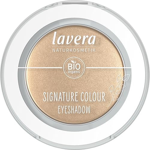 lavera Signature Colour Eyeshadow -Dazzling Gold 08 - intensive Farbabgabe - extra langer Halt - mühelos verblendbar - vegan - Naturkosmetik - 2g