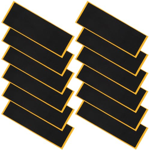 WHAMVOX Cinta de Agarre Antideslizante para Patineta de Dedo Espuma Negra 38Mm X 110Mm 12 Unidades Accesorio para Diapasón y Juego de Destreza Manual