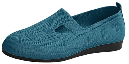 CEWIFO Scarpe da Palestra Donna Sneakers Pretty Ballerinas Stile Medievale Estive Comode in Velluto Larghezza H Tradizionali Eleganti Ginnastica (Dark Blue, 43)