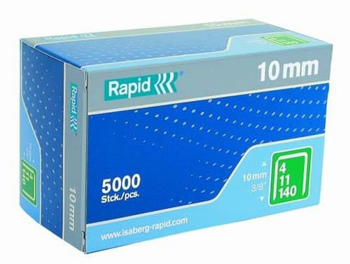 Rapid 23520200 11 Series Flat Wire Staples for Construction,3/8 inch, 5000 Per Box