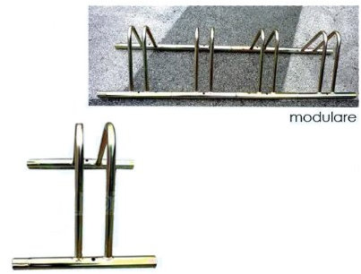 Rastrelliera portabicicletta in acciaio porta bicicletta componibile