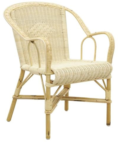 AUBRY GASPARD Sillón Sapo de manau y médula de ratán natural