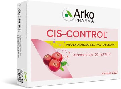 Arkopharma Ciscontrol Cranberola, Especialista en Bienestar Urinario y Cistitis, Arándano Rojo, Extracto de Uva, 60 Unidad (Paquete de 1)
