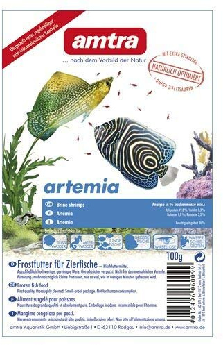 Amtra Artemia Salinenkrebse Blister 10x100g (1kg) für Mittelgroße Fische, Erwachsene, Fischhalter, Aquarianer, 1 kg