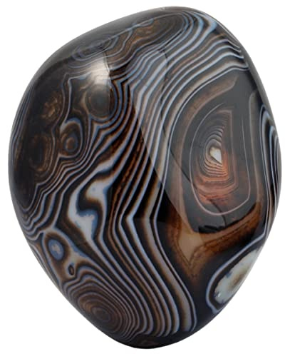 Nupuyai Sardonyx Naturelle Pierre de Palme pour la Relaxation et Yoga Méditation, Pierre de Poche Polie Irrégulière pour Pierre de Collection et Reiki Chakra (100-200g)