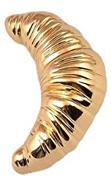 Broche en émail motif croissant amusant - Décoration délicate - Broche en métal pour écharpe, pull, costume - Broche pour collier - Accessoires de bijoux - Cadeau, Onesize, Émail, métal