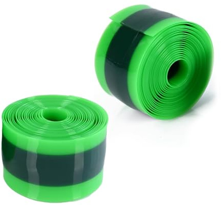 YANGUN 2 Pieces Bike Tyre Liner, Bike Inner Tube Protector, Anti-puncture Inner Tube Protection Tapes, Bicycle Tube Flat Protector Compatible with 29/26/700 C (Green)