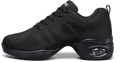 Hixingo 2024 Chaussures de Danse Modern Jazz Femme Cheerleading Cheer Chaussures de Sport Danse Gymnastique Baskets Yoga Entraînement Aérobic pour Femmes et Fille