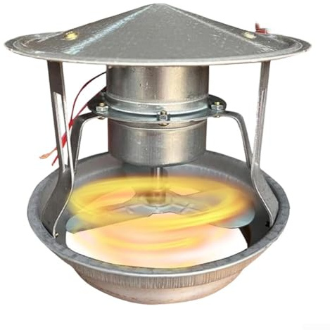 Ventilador de chimenea de 40 W, motor diseñado para la extracción de humo de estufas de leña, hornos y calderas centrales