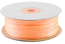 Creativery 91m Rolle Satinband 3mm (023 apricot) // Schleifenband einseitiges Hochzeit Taufe Deko Band Dekoband Geschenkband