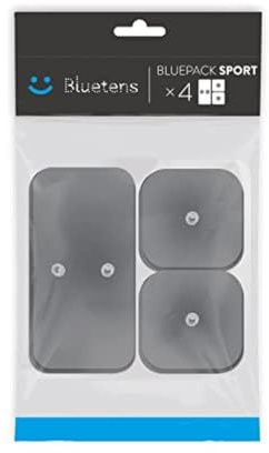 Bluetens Duo Sport Pack med 4 elektroder M och 8 S elektroder grå