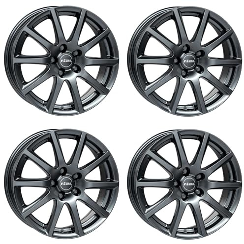 4x jantes en aluminium Rial Milano 6.5Jx15 ET38 5x100 titanium