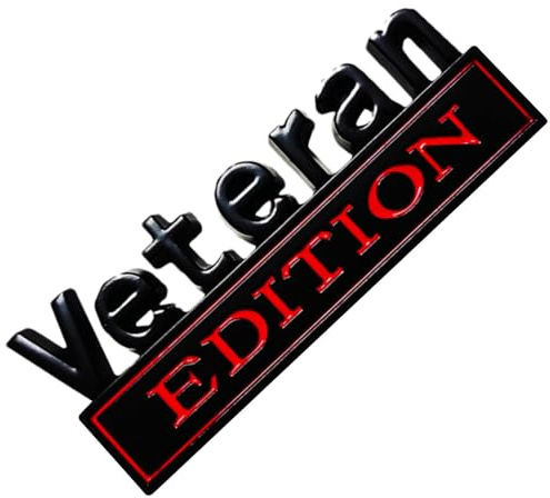 Emblema de edición para Veteranos,Emblema de Coche de edición para Veteranos | Pegatinas de s automáticas,Calcomanía con de Letras, Pegatinas Adhesivas para automóviles, Camiones, SUV, vehículos re