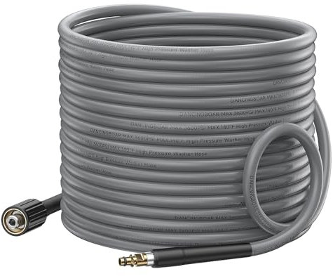 DANCINGBOAR 10M Pressure Washer Replacement Hose for Karcher K2 K3 K4 K5 K6 K7, Click Bayonet to M22-14mm Thread 3600PSI Flexible Jet Wash Hose for Kärcher High Washer with Screw Thread Outlet Only