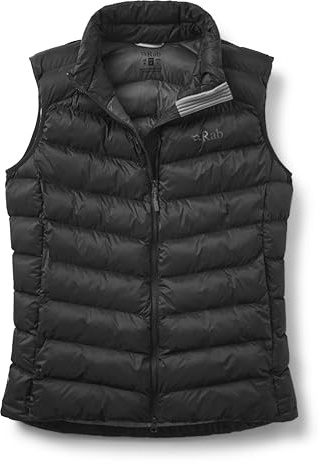 Rab Men's Nebitron Pro Vest - Lightweight Insulated Vest for Hiking & Climbing - Black - Large