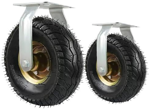 Heavy Duty Industrial Wheel, Mute Castors, Furniture Transport Castor, Replacement Tires for Hand Trucks and Wheelbarrows, 2 Pack