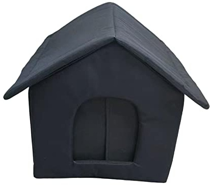 CoudarTitie Refugio para Gatos Casa de Mascotas Portátil Refugio para Perros Pequeños Exterior Impermeable Tela Oxford Antideslizante Adecuada para Porche B,