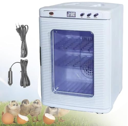 Pnpaea Reptile Incubator,Heating Reptile Egg Incubator,Heat Only, Ambient 5 to 60 Degrees C Temperature Range,400W Work with LED Display,Lighting,for Small Reptiles White