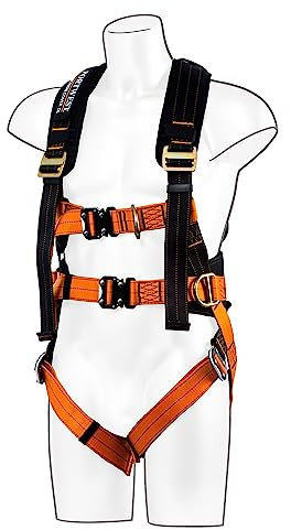 Portwest FP73 Ultra 3 Point Safety Harness Black/Orange, XL/2X