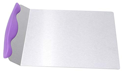 Spatola per torta in acciaio inox di grandi dimensioni, pala per pizza con piastra mobile, strumento per pasticceria per pasticceria