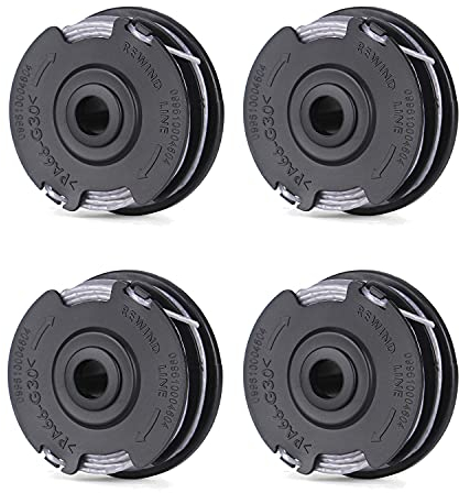 Lot de 4 bobines de Fil de Coupe 6 m de Rechange pour Bosch Art 24 27 30 30-36 LI débroussailleuse No.F016800351