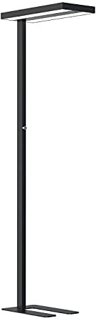 NCC-Licht LED Stehleuchte Lara Schwarz Up & Down 2 x 40W 8800lm Neutralweiß 4000K UGR<17 dimmbar + Bewegungssensor + Tageslichtsensor
