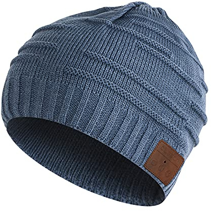 blueear Bluetooth Beanie Mütze Bluetooh 5.2 Kopfhörer Kabellose Winterstrickmützen mit Stereo-Lautsprecher und MIC,Geschenk für Geburtstag,Weihnachten,Erntedankfest