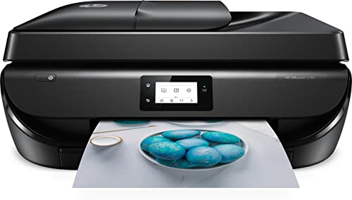 HP OfficeJet multifunction printer (print, copy, scan, fax, Wi-Fi, Airprint, HP Instant Ink ready), black black Black 10S./Min (Renewed)