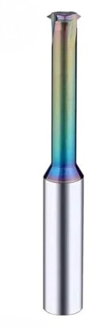 Drehmaschine, Drehmaschine, Gewindefräser Wolframstahl Aluminium 60 Grad M1.2-M8 1 Zahn Für Heimwerkstatt,zum Gewindedrehen und Bohren(M2X0.4)